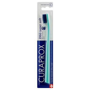Зубна щітка Curaprox CS 3960 Super Soft Суперм'яка D 0.12 мм Бірюзова з синьою щетиною (CS 3960-15) фото №1
