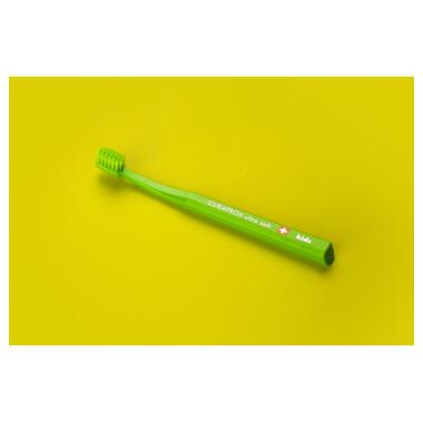 Дитяча зубна щітка Curaprox CS Kids ультрам'яка d 0.09 мм (4-12 років) Зелений (CS Kids-02) фото №2