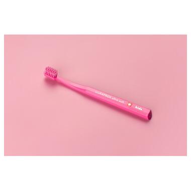 Дитяча зубна щітка Curaprox CS Kids ультрам'яка d 0.09 мм (4-12 років) Рожевий (CS Kids-04) фото №2
