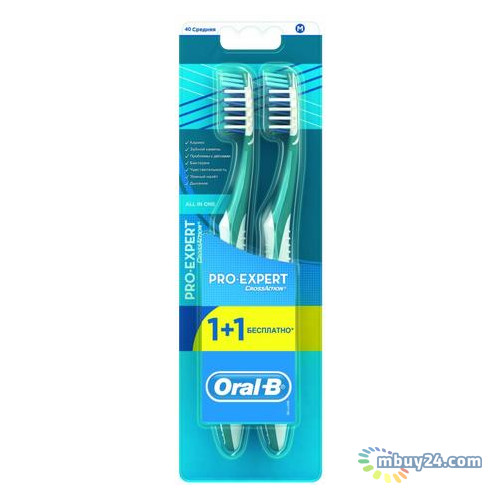 Зубна щітка Oral-B ProExpert Complete 7 40 середня 1 шт плюс 1шт фото №1