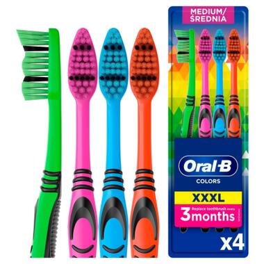 Зубна щітка Oral-B Colors Середньої жорсткості 4 шт. (8001090675521) фото №1