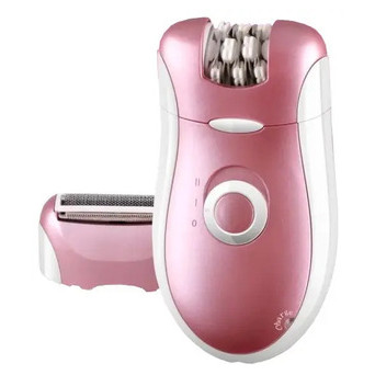 Жіночий епілятор 2 в 1 з насадкою для гоління і двома швидкостями Brown BR-1068 рожева 3 В (0354_354) фото №1
