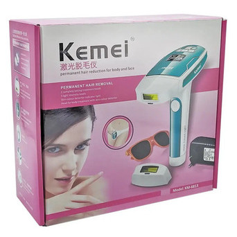 Жіночий лазерний фото епілятор Kemei TMQ-KM-6813 білий (KM-6813_2409) фото №3