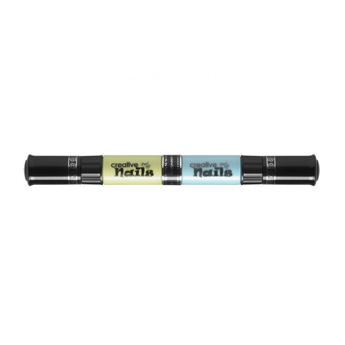 Дитячий лак-олівець для нігтів Malinos Creative Nails на водній основі (2 кольори зелений блакитний) фото №2