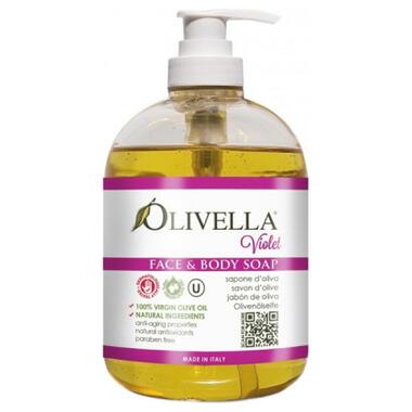 Рідке мило Olivella Фіалка на основі оливкової олії 500 мл (764412260246) фото №1