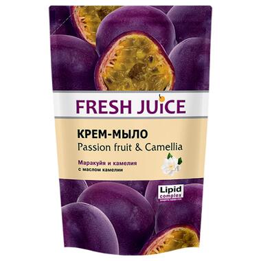 Рідке мило Fresh Juice Passion fruit & Сamellia дой-пак 460 мл (4823015935725) фото №1