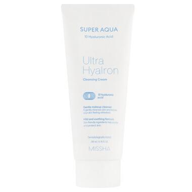 Крем для вмивання Missha Super Aqua Ultra Hyalron Cleansing Cream З гіалуроновою кислотою 200 мл (8809643507233) фото №1