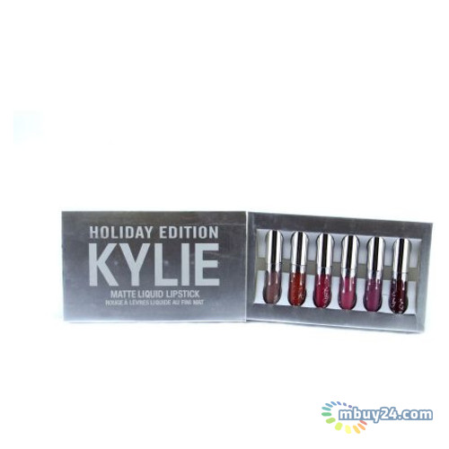Набор жидких матовых помад Kylie 8613 Holiday Edition 6 в 1 фото №4