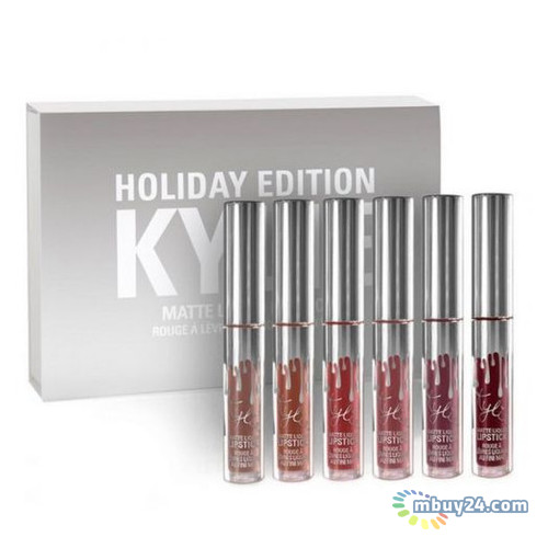 Набор жидких матовых помад Kylie 8613 Holiday Edition 6 в 1 фото №1