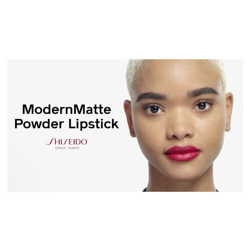 Помада Shiseido Modern Matte Powder Lipstick 514  - Hyper Red - true red (терракотовый) фото №4