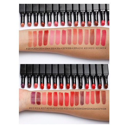 Помада Shiseido Vision Airy Gel Lipstick 204 - Scarlet Rush (коричнево-сиреневый) фото №4