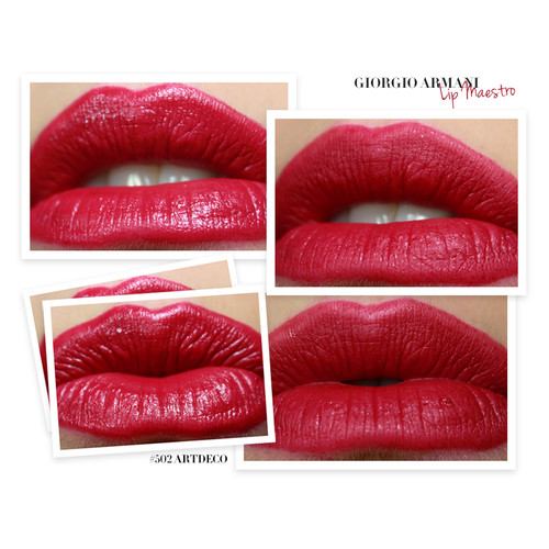Жидкая помада для губ Giorgio Armani Lip Maestro 402 - Chinese Lacquer фото №4