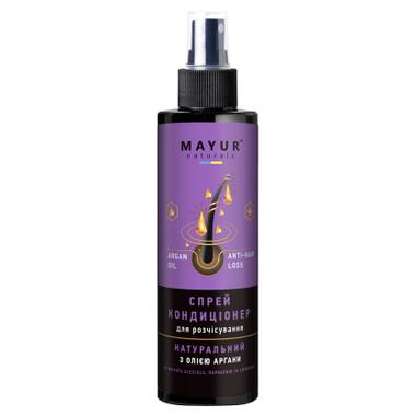 Спрей для волосся Mayur Натуральний для розчісування з олією аргани 200 мл (4820230952742) фото №1