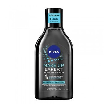 Мицеллярная вода Nivea Make up Еxpert для снятия базового макияжа, 400 мл 57548 фото №1
