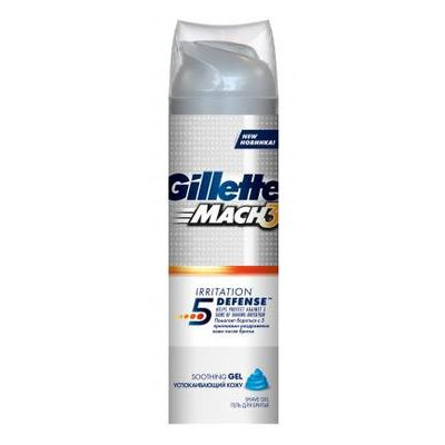 Гель для бритья Gillette Mach 3 Soothing Успокаивающий кожу 200 мл (7702018291038) фото №1