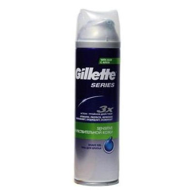 Гель для гоління Gillette Series Sensitive Skin Для чутливої шкіри 200 мл (3014260214692) фото №1