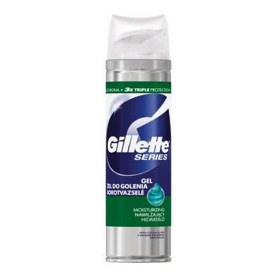 Гель для гоління Gillette Series Moisturizing Зволожуючий 200 мл (3014260220051) фото №1