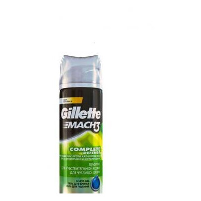 Гель для бритья Gillette Mach 3 Sensitive для чувствительной кожи 200 мл (7702018837816) фото №1
