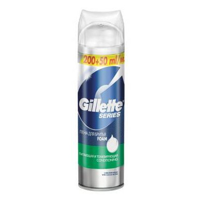 Пена для бритья Gillette Series Conditioning Очищение и Прохлада 250 мл (3014260258276) фото №1