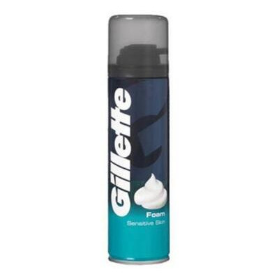 Пена для бритья Gillette Foam Sensitive Skin для чувствительной кожи 200 мл (3014260240226) фото №1