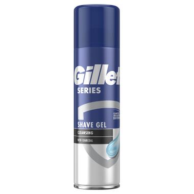 Гель для гоління Gillette Series Очищувальний з вугіллям 200 мл (7702018619757) фото №1