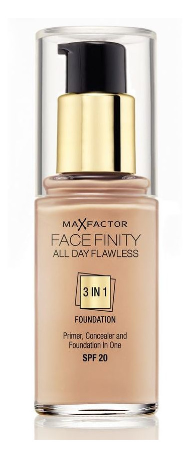 Тональный крем Max Factor Facefinity All Day Flawless 3 in 1 Foundation 33 - Сristal beige (бежевый) фото №7