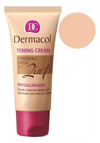 Тональный крем Dermacol Toning Cream 2 in 1 Biscuit 30 мл (1291) фото №1