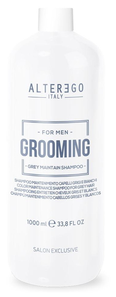Шампунь для седых волос Alter Ego Italy Grooming Grey Maintain Shampoo 1000 мл фото №1