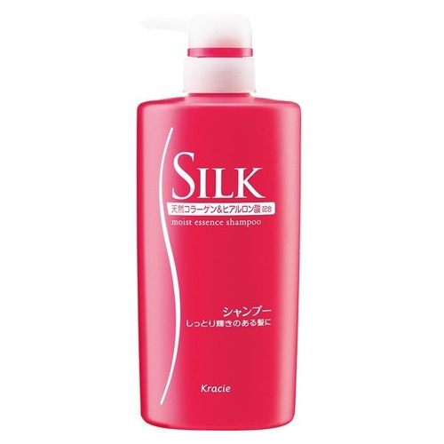 Шампунь-эссенция Kanebo для сухих и ломких волос, увлажняющий с шелком и природным коллагеном Silk 350 мл - сменная упаковка фото №2