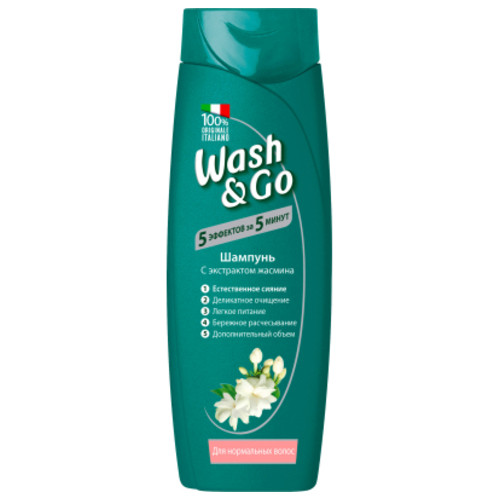 Шампунь Wash&Go з екстрактом жасмину для нормального волосся 200 мл (8008970042091) фото №1