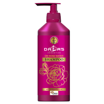 Шампунь Dalas для зміцнення та росту волосся на рожевій воді 1000 г (4260637721433) фото №1