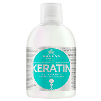 Шампунь Kallos Cosmetics Keratin з кератином та молочним протеїном 1000 мл (5998889508432) фото №1