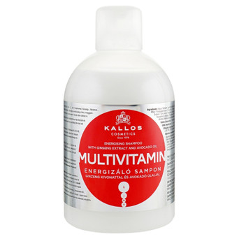 Шампунь Kallos Cosmetics Multivitamin з екстрактом женьшеню та олією авокадо 1000 мл (5998889512071) фото №1