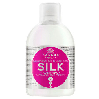 Шампунь Kallos Cosmetics Silk з оливковою олією та протеїнами шовку 1000 мл (5998889508449) фото №1