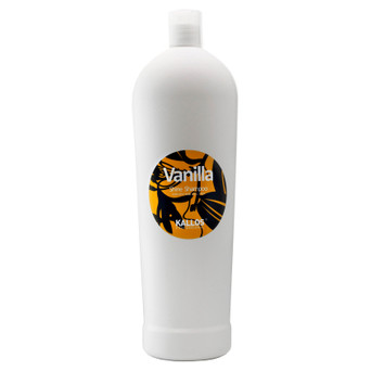Шампунь Kallos Cosmetics Vanilla Shine Shampoo для сухого та тьмяного волосся 1000 мл (5998889505929) фото №1