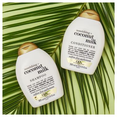 Кондиціонер для волосся OGX Coconut Milk Поживний з кокосовим молоком 385 мл (0022796970060) фото №8
