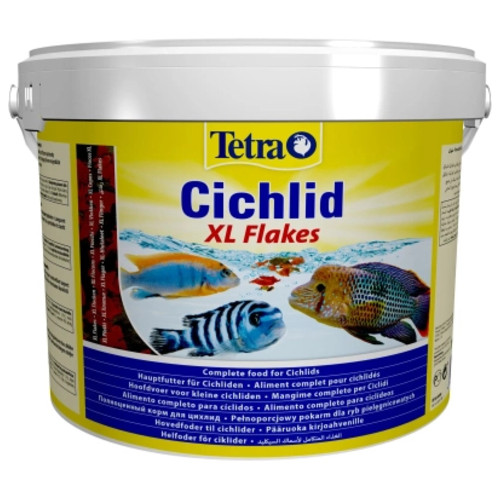 Корм для риб Tetra Cichlid XL Flakes у пластівцях 10 л (4004218201415) фото №1