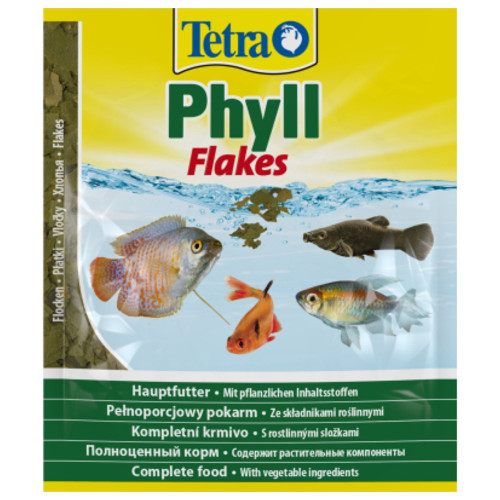 Корм для риб Tetra PHYLL рослинні пластівці 12 г (4004218134430) фото №1