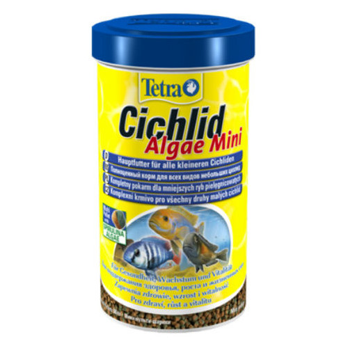 Корм для травоядных цихлид Tetra Cichlid Algae Mini 10 L /3.9кг фото №1