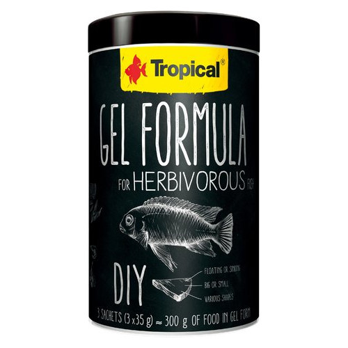Корм для рыб Tropical Gel Formula Herbivore 1000 мл/105г (61726) фото №1