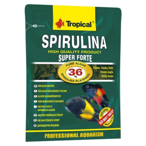 Корм для риб Tropical Super Spirulina Forte у пластівцях 60 мл (5900469703113) фото №1