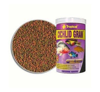 Гранулированный корм для цихлид усиление цвета Tropical Cichlid Gran 100ml /55g фото №1