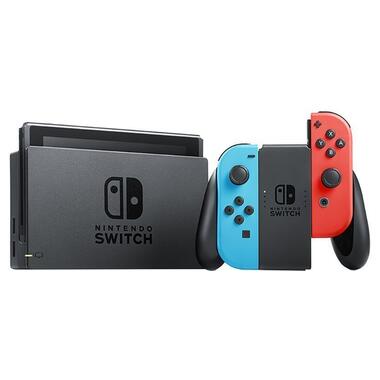 Игровая приставка Nintendo Switch with Neon Blue and Neon Red Joy-Con фото №2