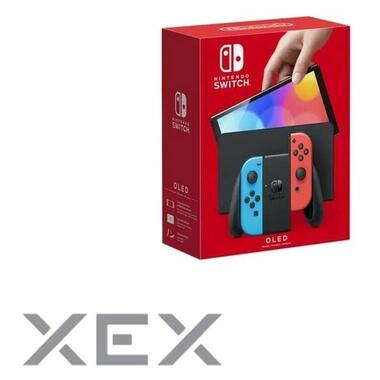 Ігрова консоль Nintendo Switch OLED червоний та синій (045496453442) фото №5