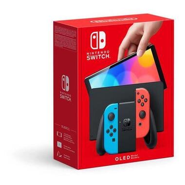 Ігрова консоль Nintendo Switch OLED червоний та синій (045496453442) фото №1