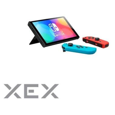 Ігрова консоль Nintendo Switch OLED червоний та синій (045496453442) фото №2