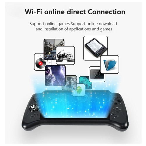 Ігрова приставка (Портативна ігрова консоль) з екраном 7 дюйми з ОС Android 7.0 з Wi-Fi та Bluetooth та підтримкою бездротових джойстиків XPRO PSP 17 фото №4