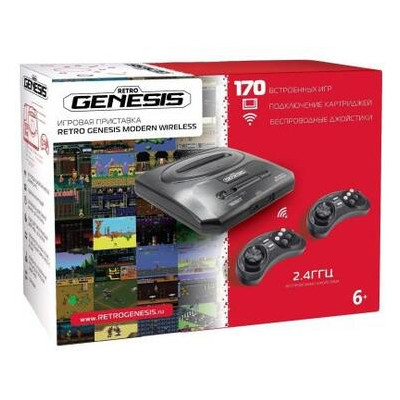 Игровая консоль Retro Genesis 16 bit Modern Wireless (170 игр, 2 беспр (ConSkDn78) фото №1
