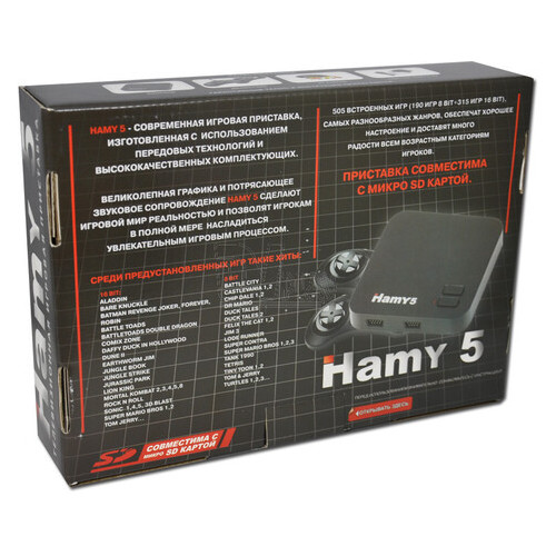 Игровая приставка Hamy 5 HDMI | 505 встроенных игр Sega + Dendy | поддержка карты памяти SD фото №5
