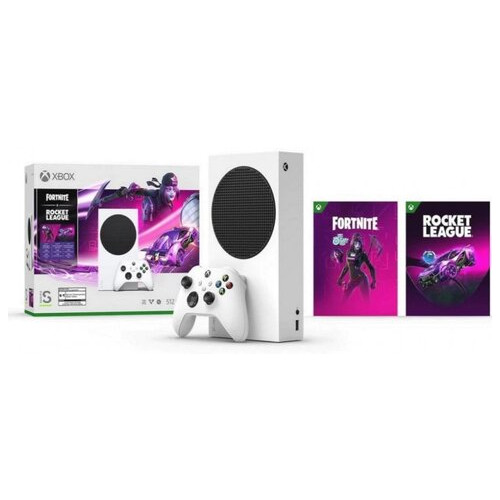 Приставка Microsoft Xbox Series S 512 GB White + Fortnite + Rocket League Bundle (RRS-00034) фото №1